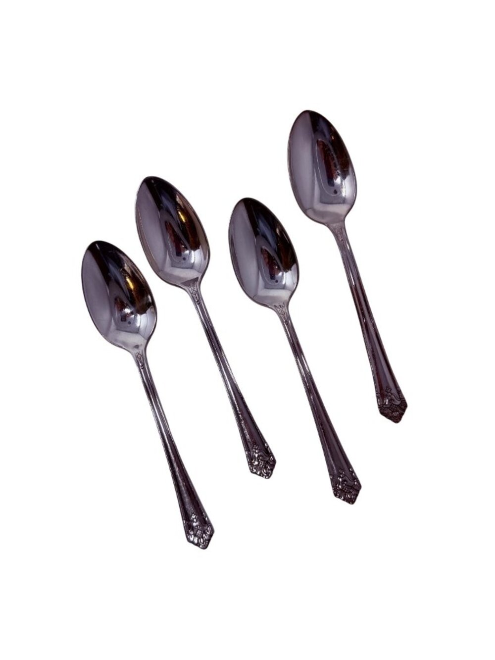 4 Oval Soup Spoons Her Majesty Silverplate Flatware 1931 International Silver